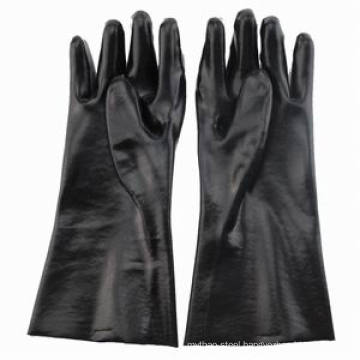 Chemical Resistant Black PVC Gloves